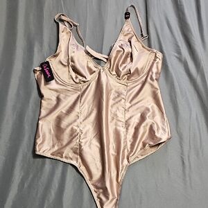 La SENZA Satin Bodysuit BNWT